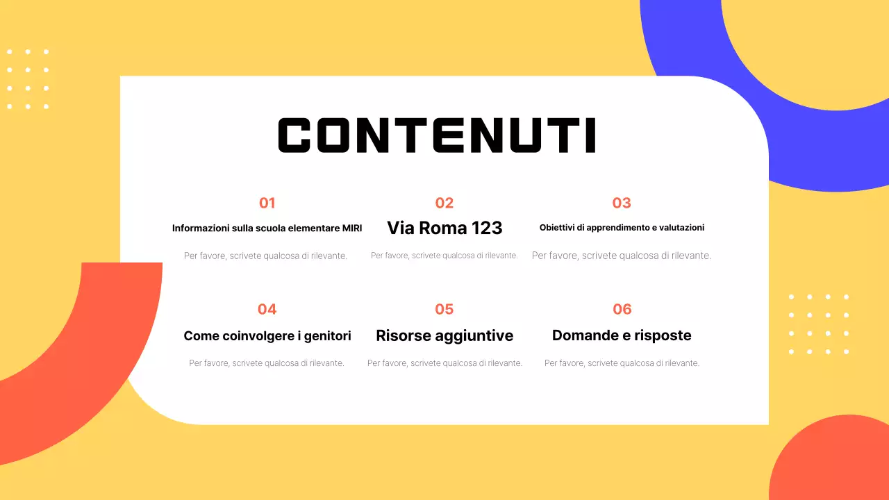 Guida ai materiali di formazione Yellow Simple