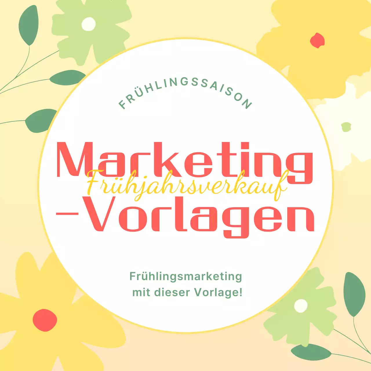 Yellow Simple Spring Promotion