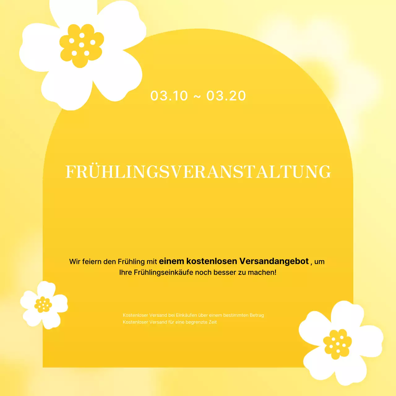 Yellow Simple Spring Promotion