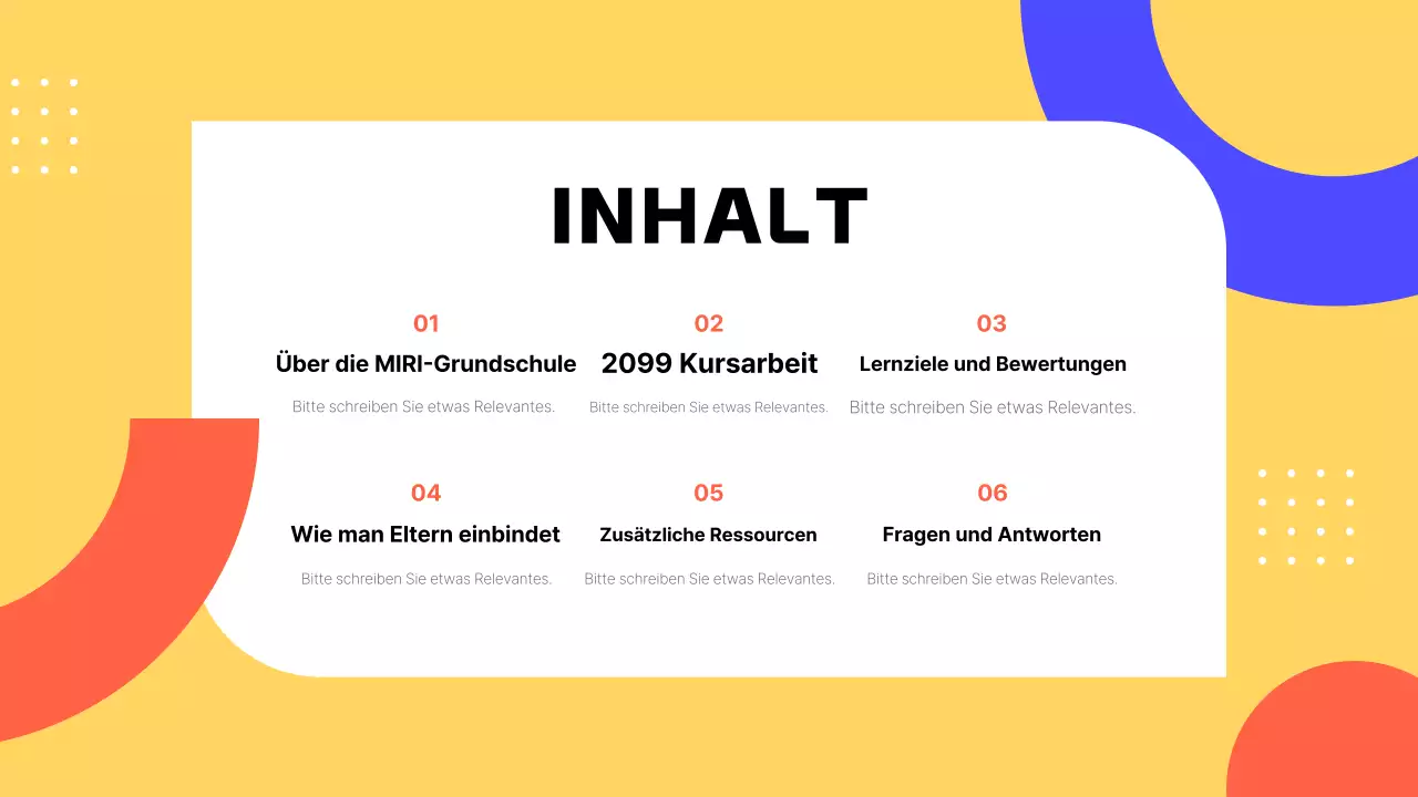 Leitfaden für Yellow Simple Schulungsmaterialien