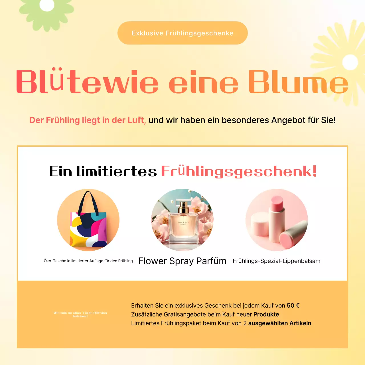 Yellow Simple Spring Promotion