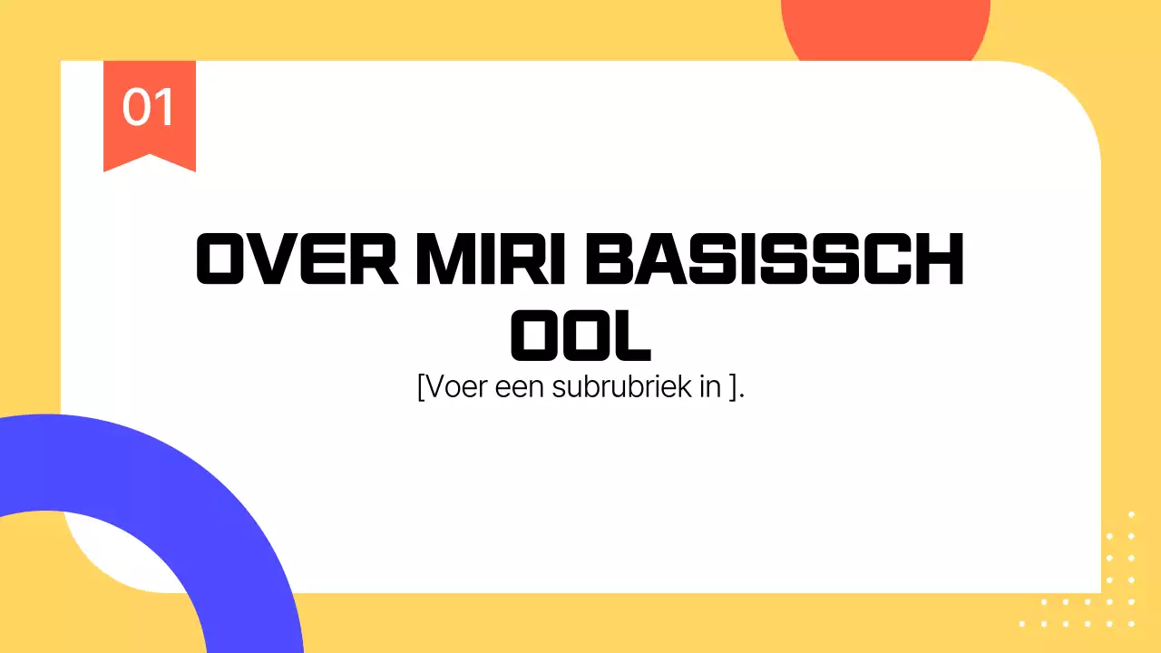 Gids voor geel eenvoudig trainingsmateriaal