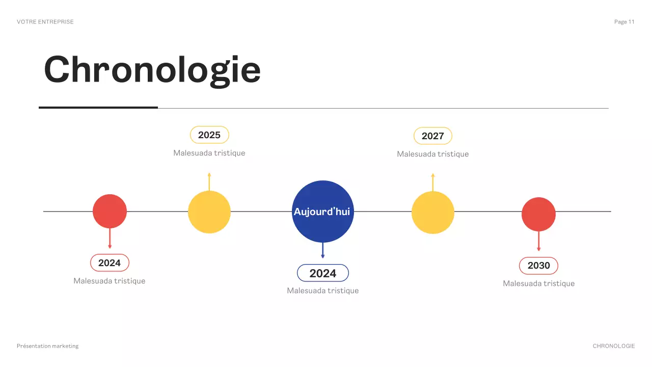 présentation marketing géométrique noire