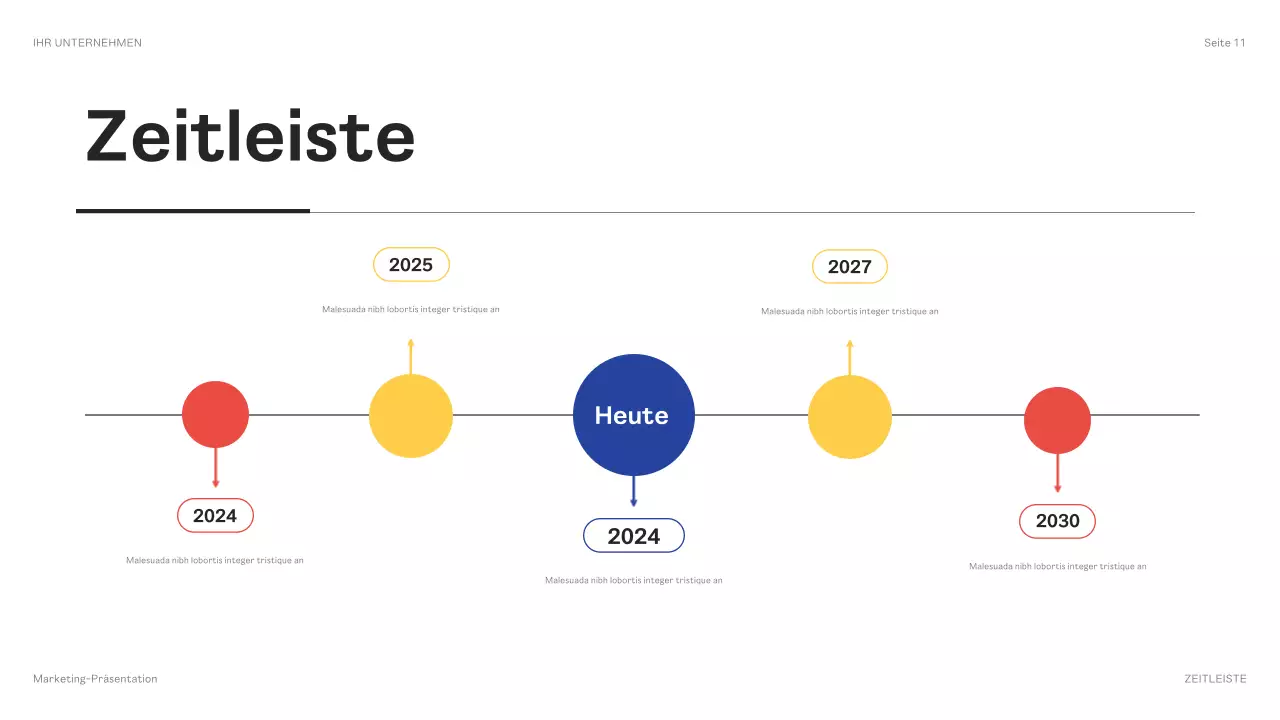 schwarze geometrische Marketingpräsentation