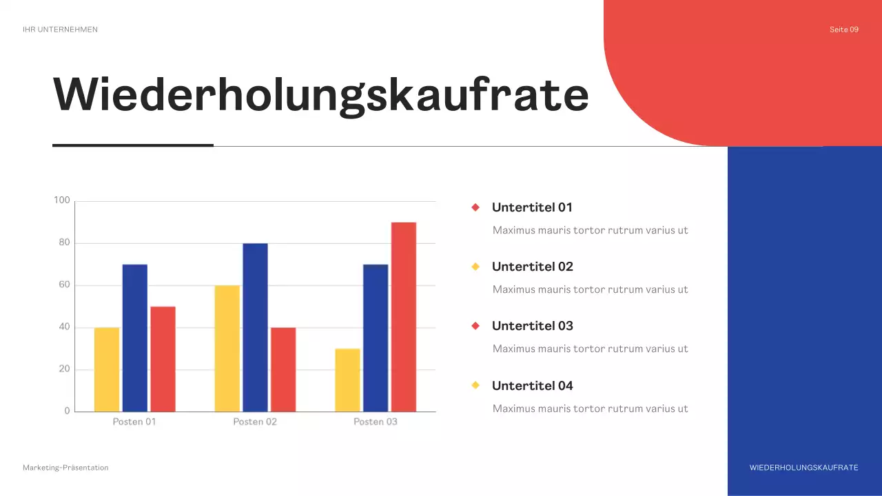 schwarze geometrische Marketingpräsentation