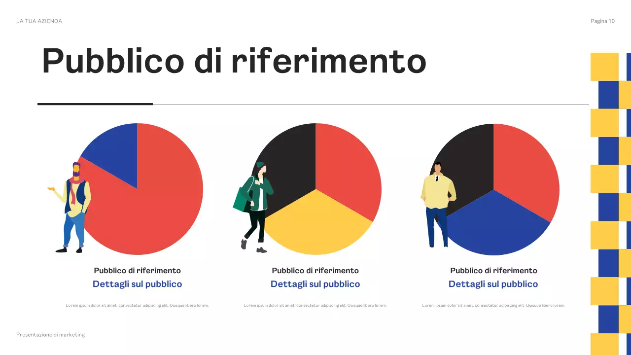 presentazione del marketing geometrico nero
