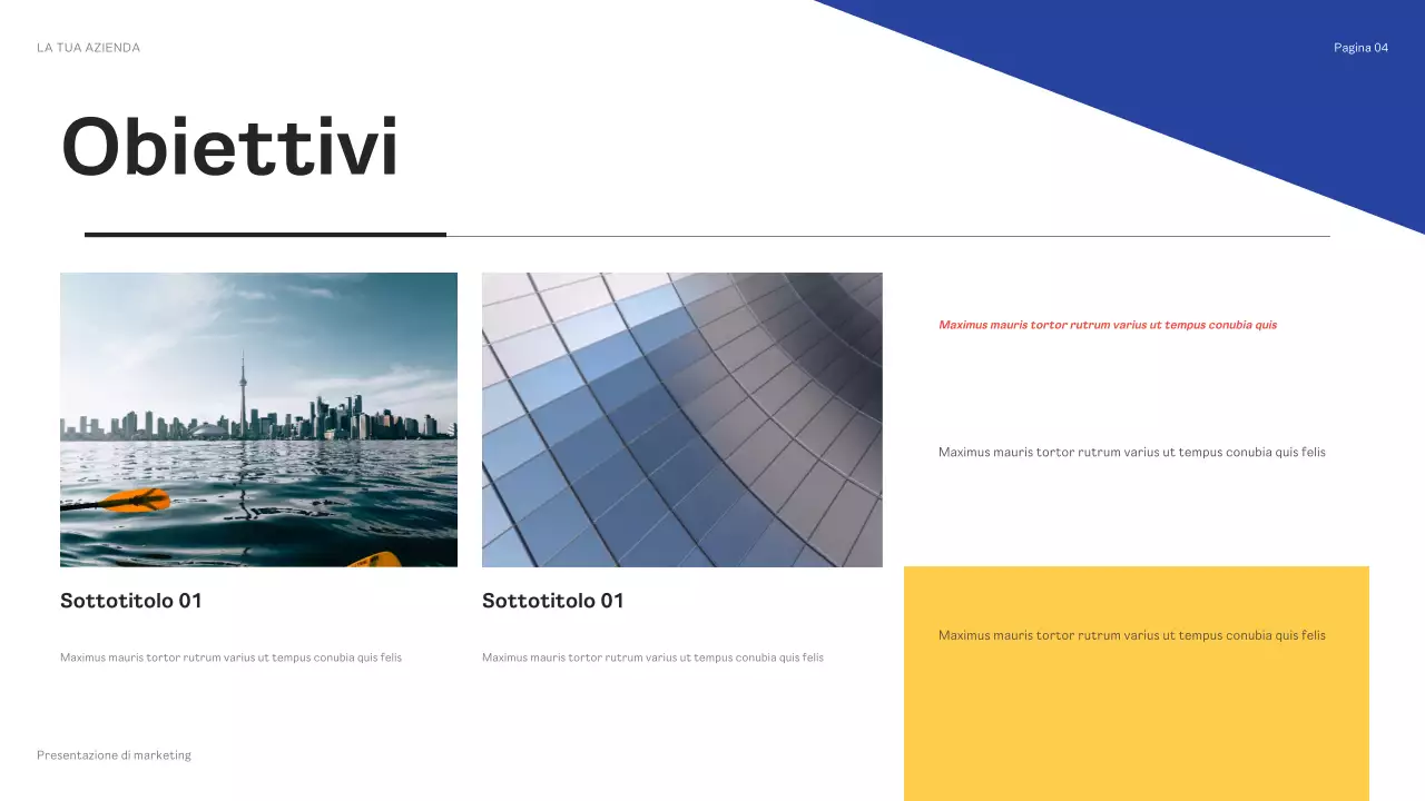 presentazione del marketing geometrico nero