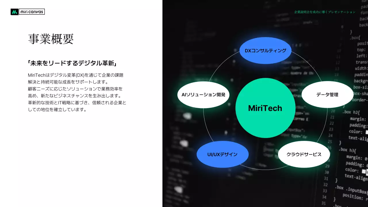 カラフル モダン 企業説明会 プレゼンテーション