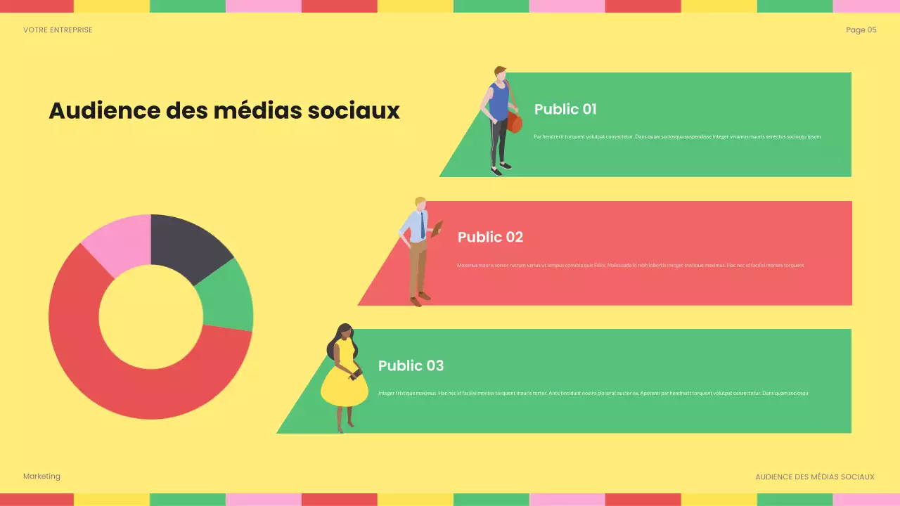 rapport sur les médias sociaux de rainbow bold