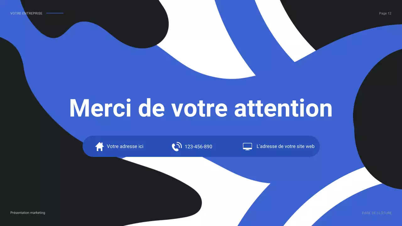 rapport sur les médias sociaux de blue modern