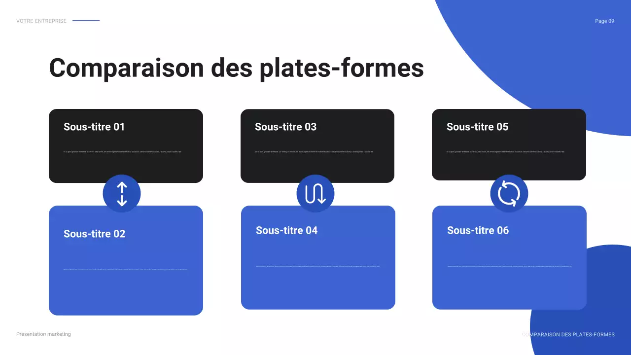 rapport sur les médias sociaux de blue modern