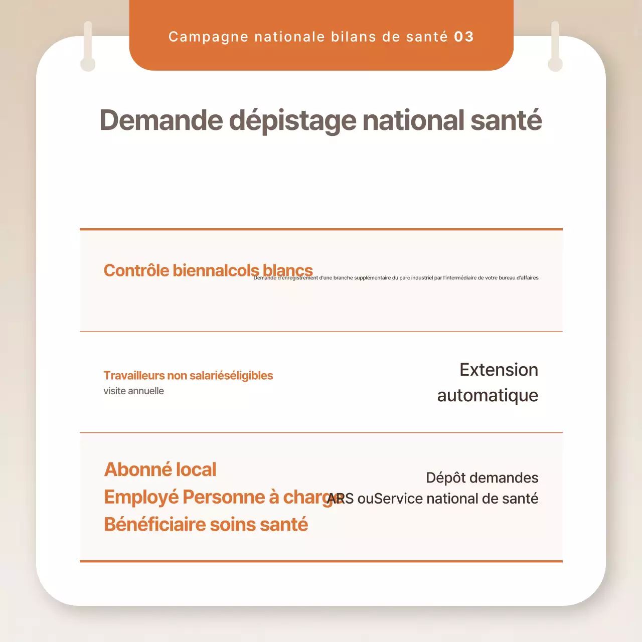 Campagne Beige Simple Health Check