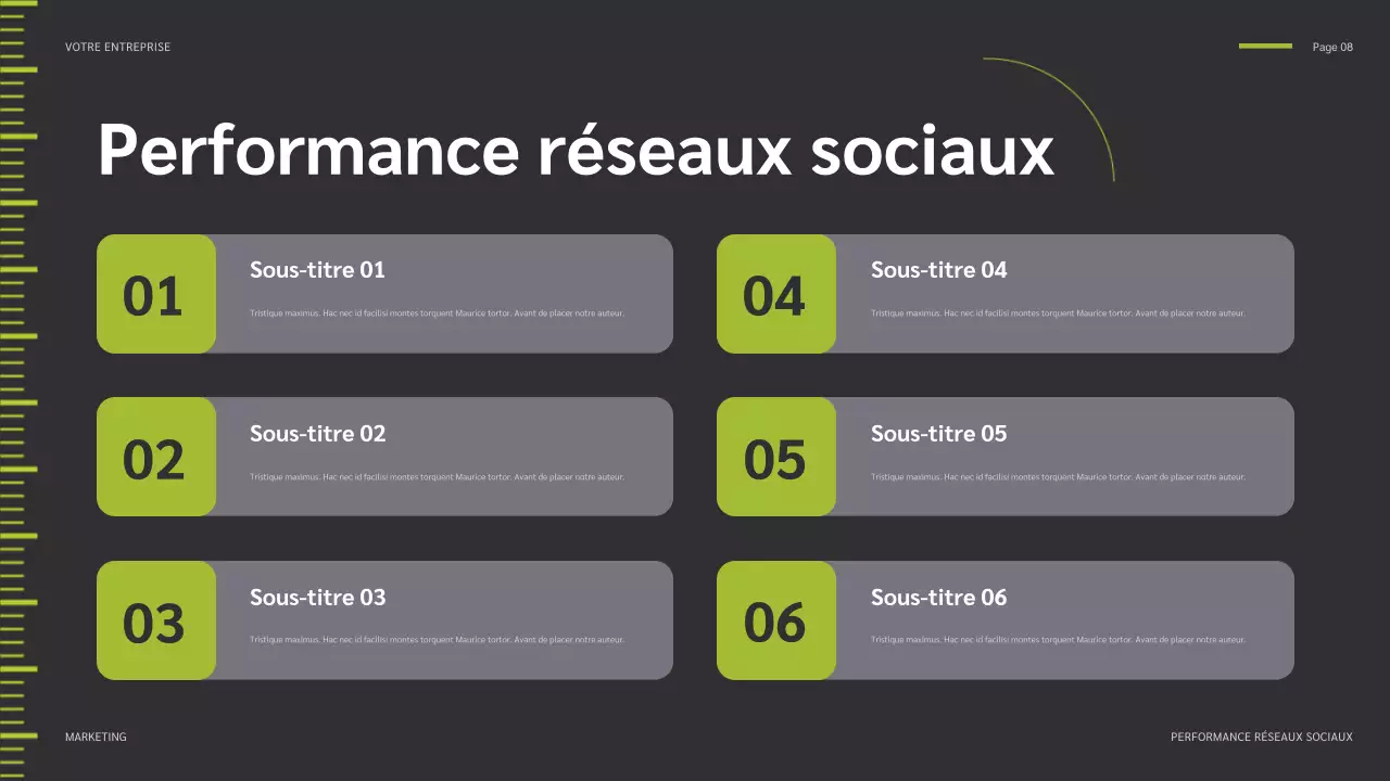 green modern social media report