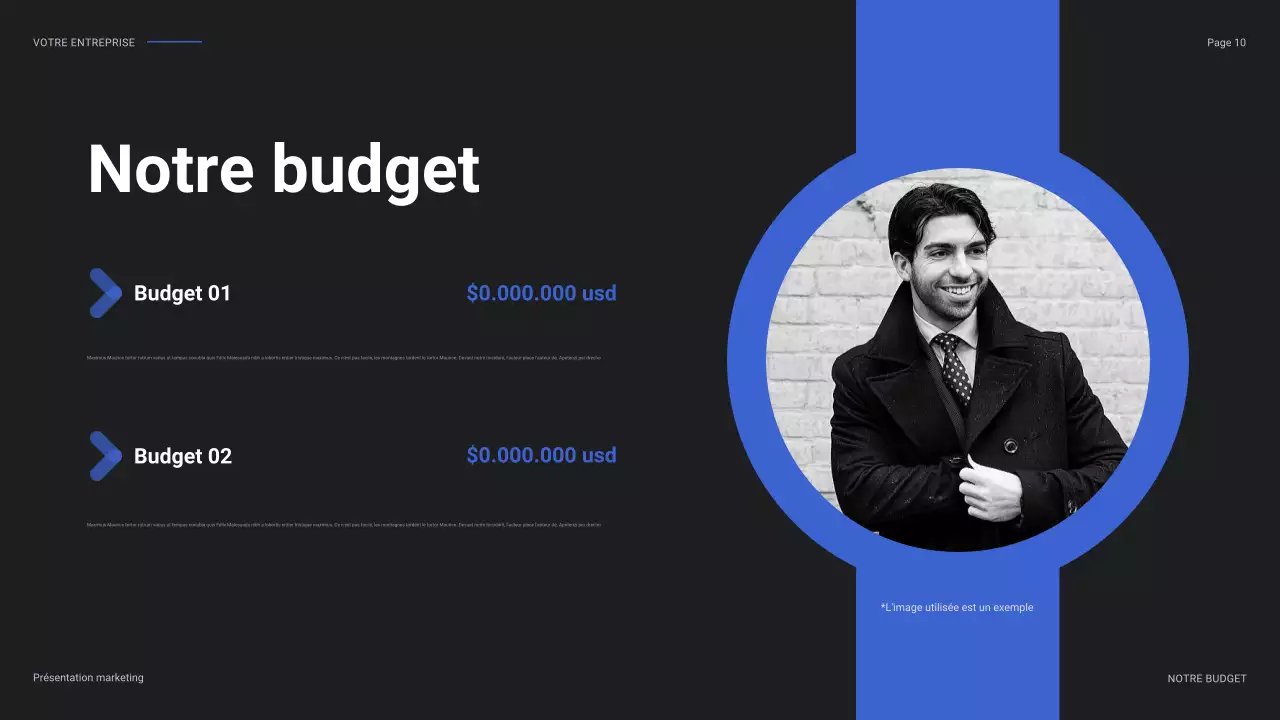 rapport sur les médias sociaux de blue modern