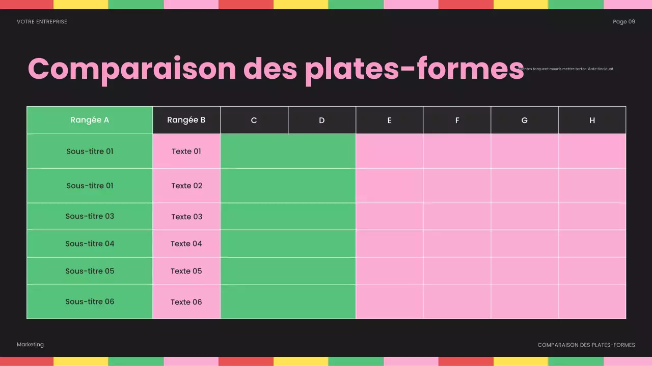 rapport sur les médias sociaux de rainbow bold