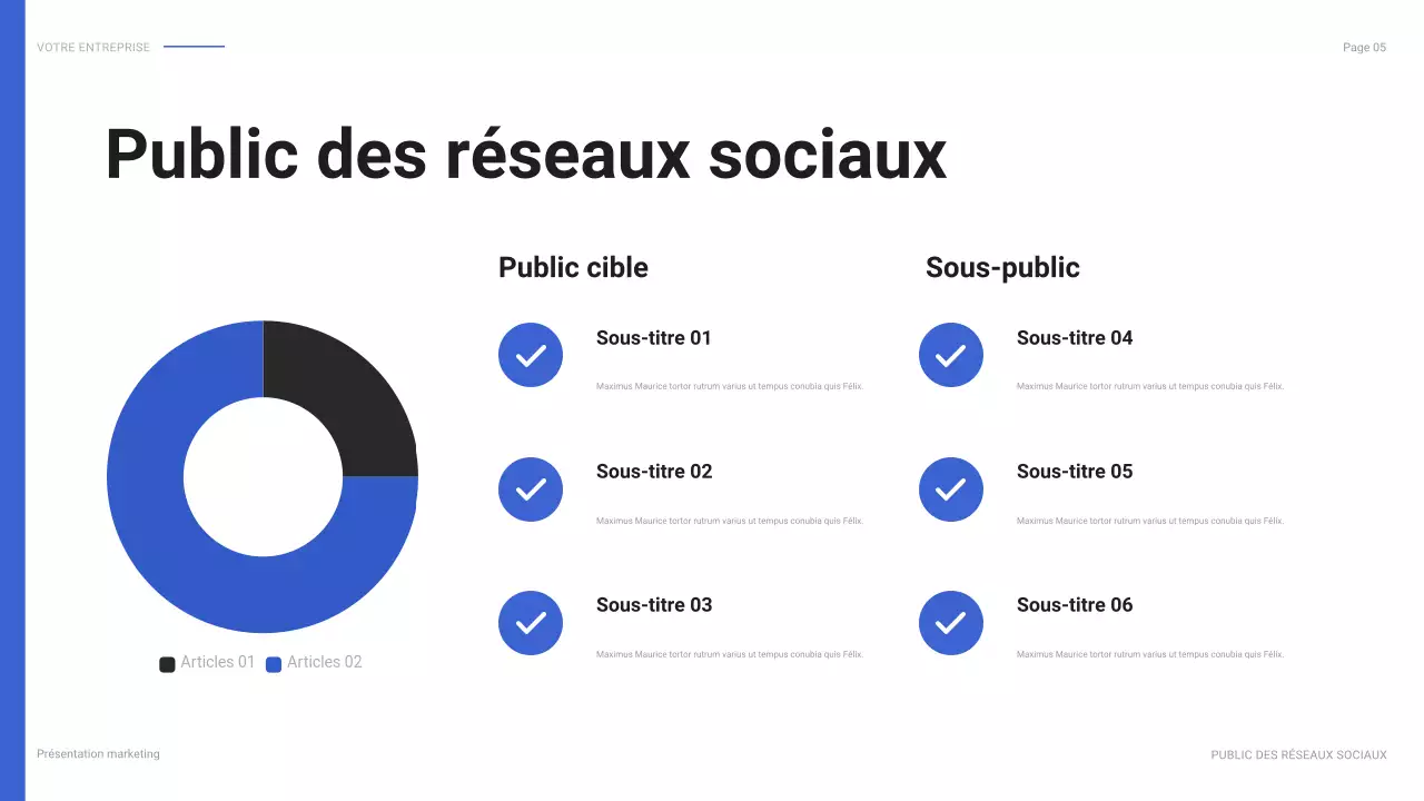 rapport sur les médias sociaux de blue modern