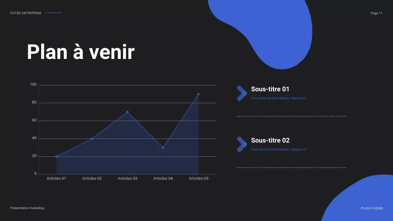 rapport sur les médias sociaux de blue modern