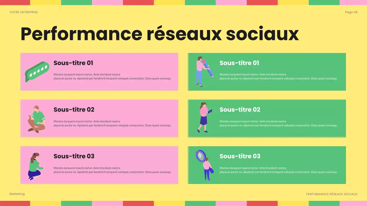 rapport sur les médias sociaux de rainbow bold