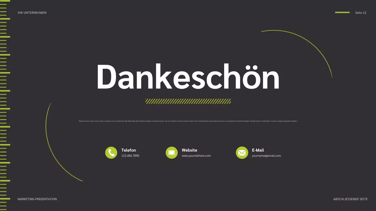 green modern social media report