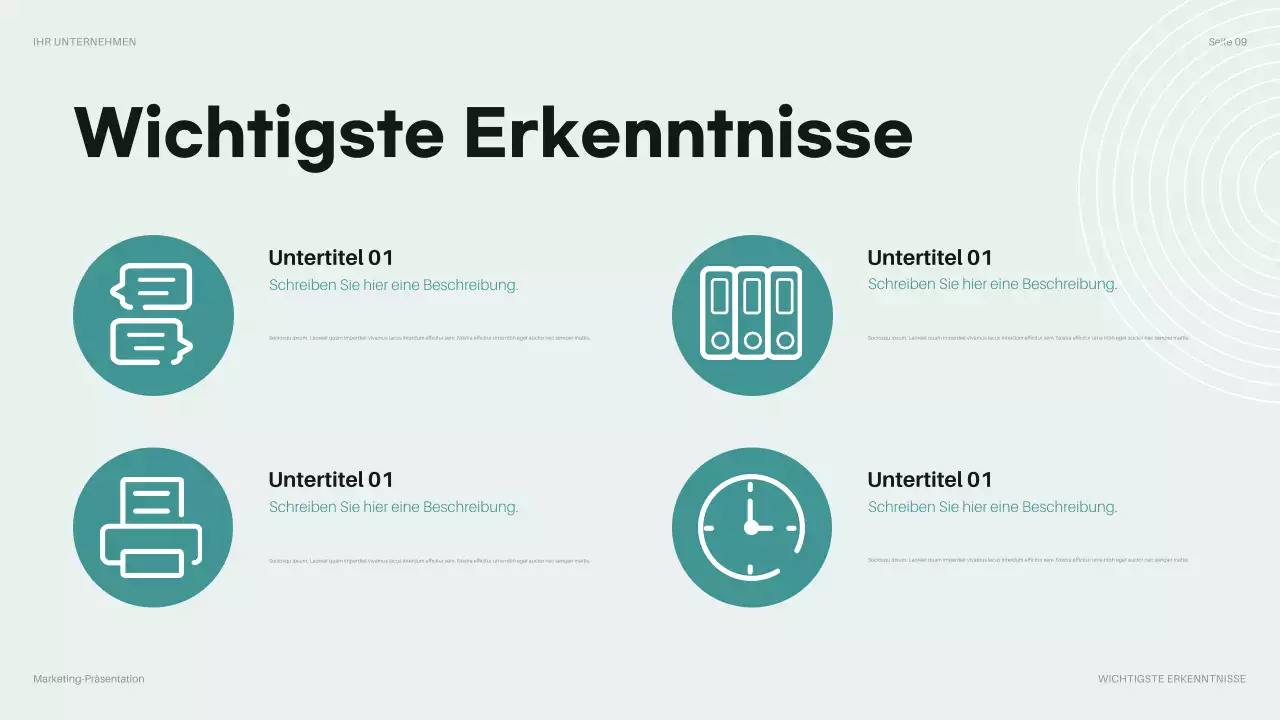 teal modern budget presentation