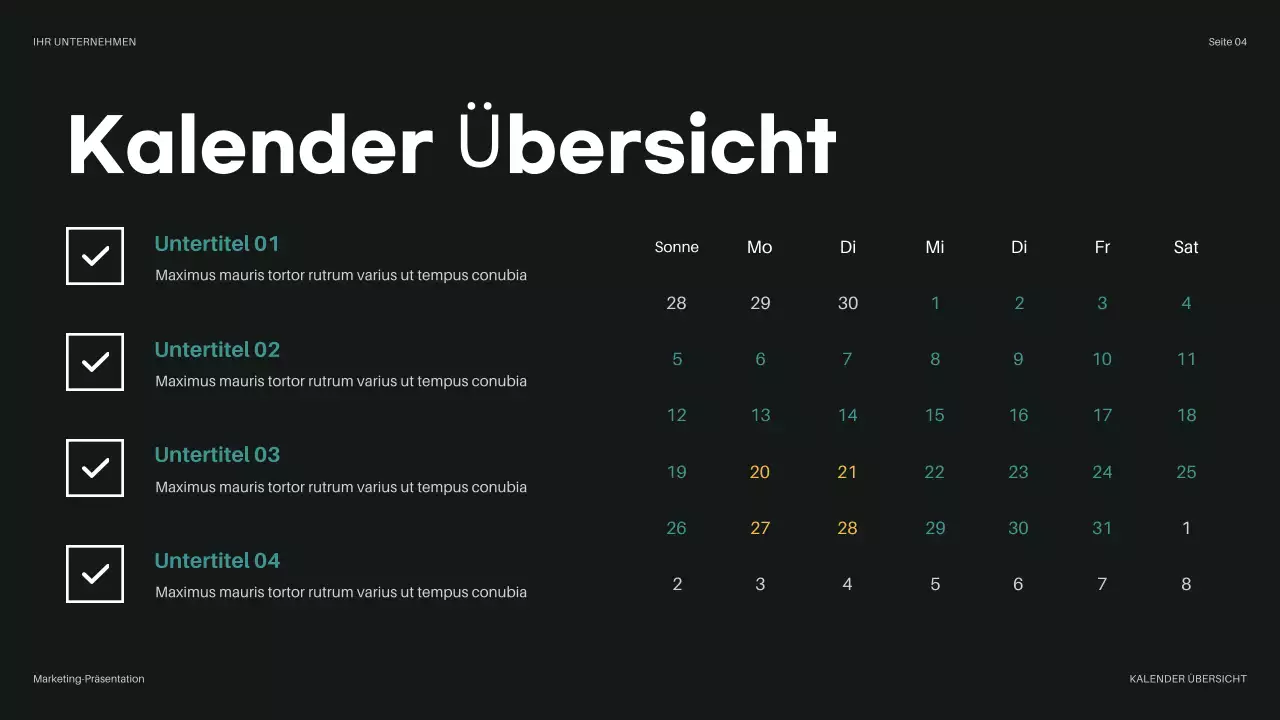 teal modern budget presentation