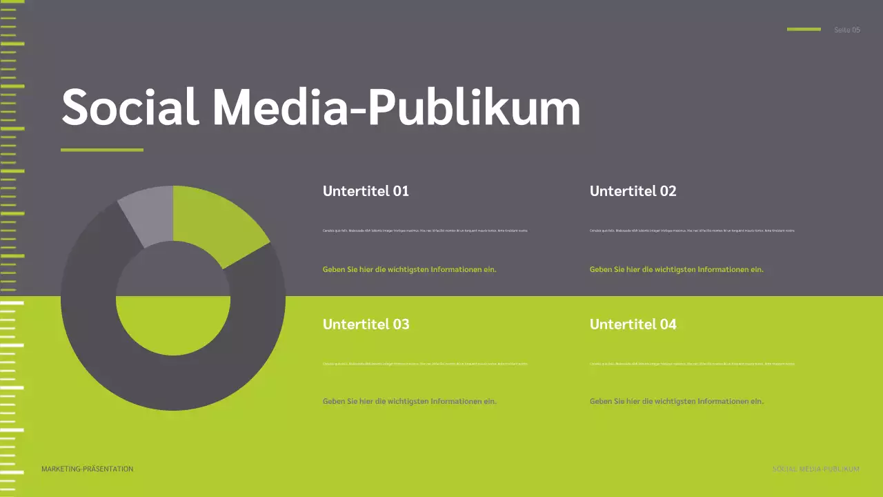 green modern social media report