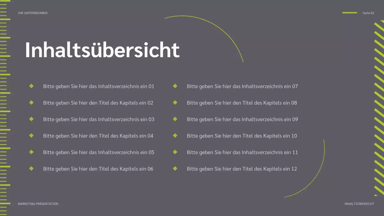 green modern social media report