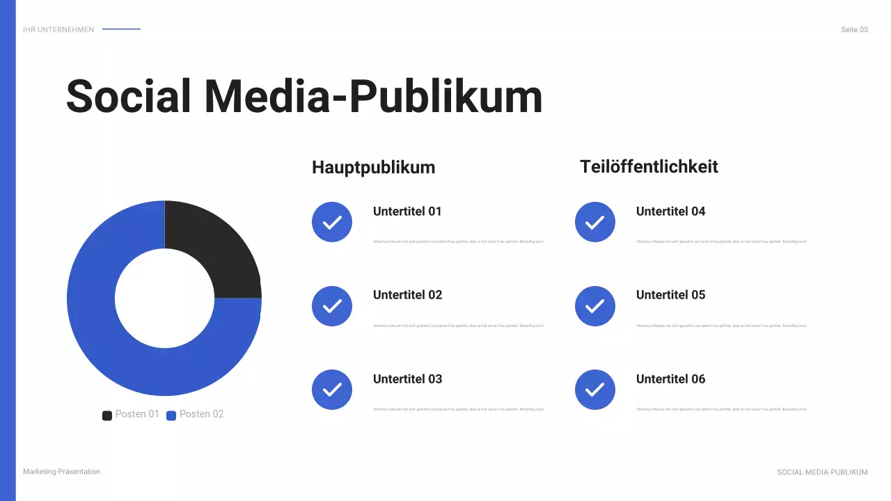 blue modern social media report