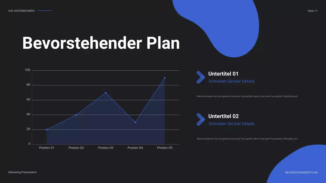 blue modern social media report