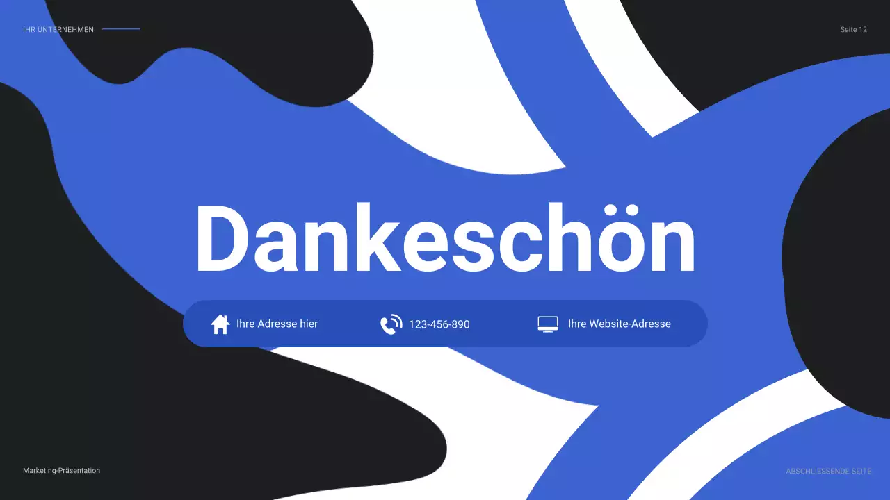 blue modern social media report