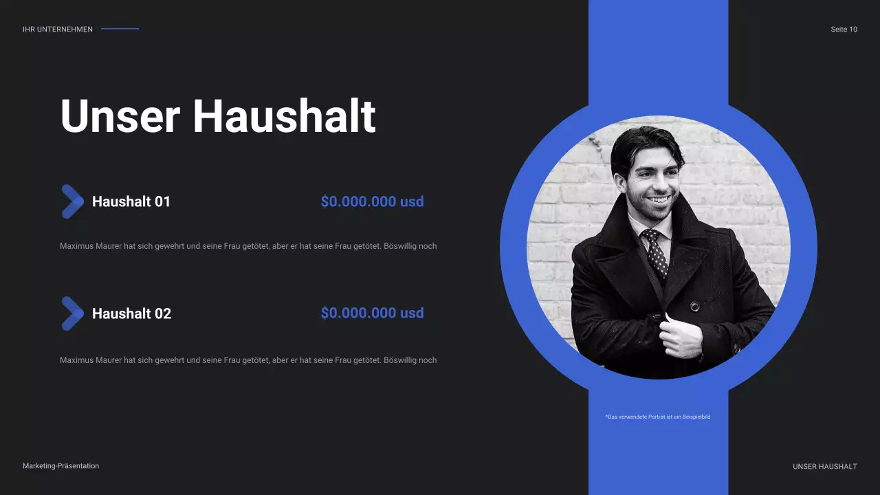 blue modern social media report