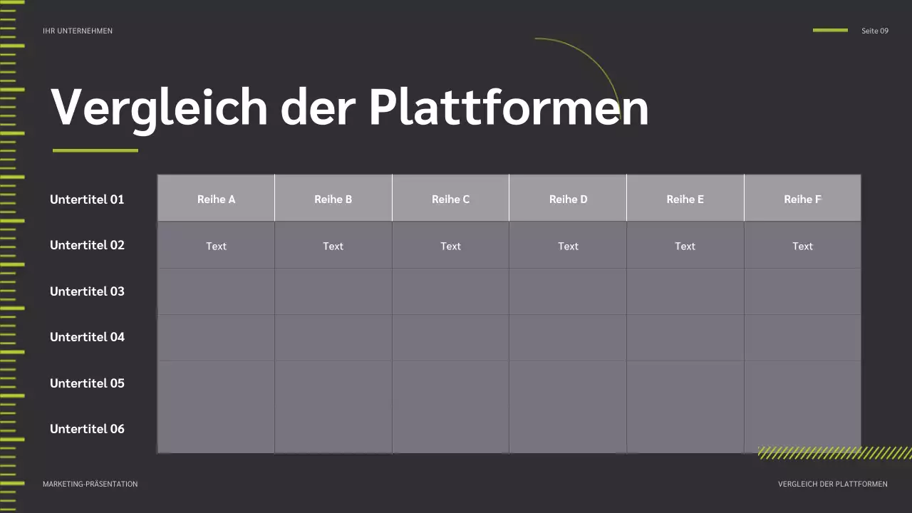 green modern social media report