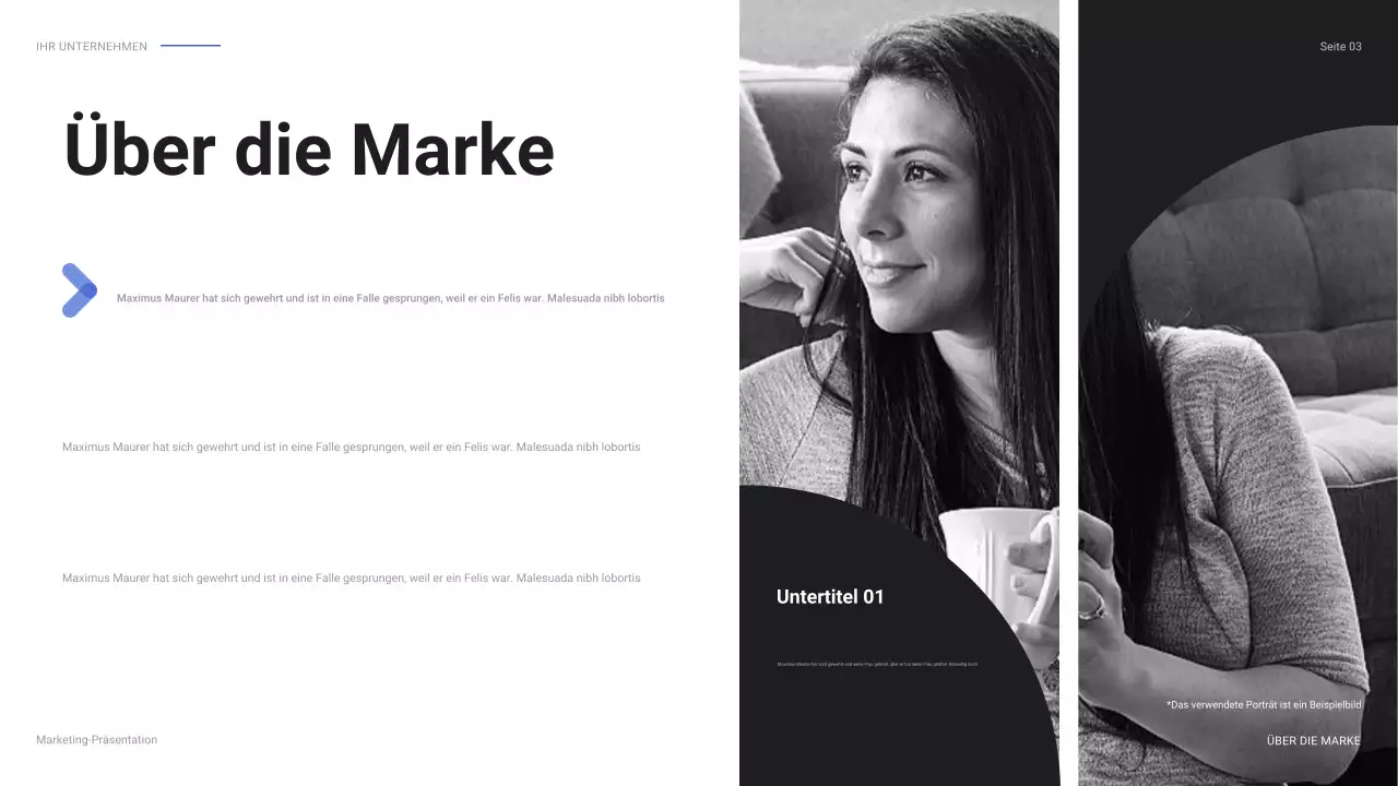 blue modern social media report