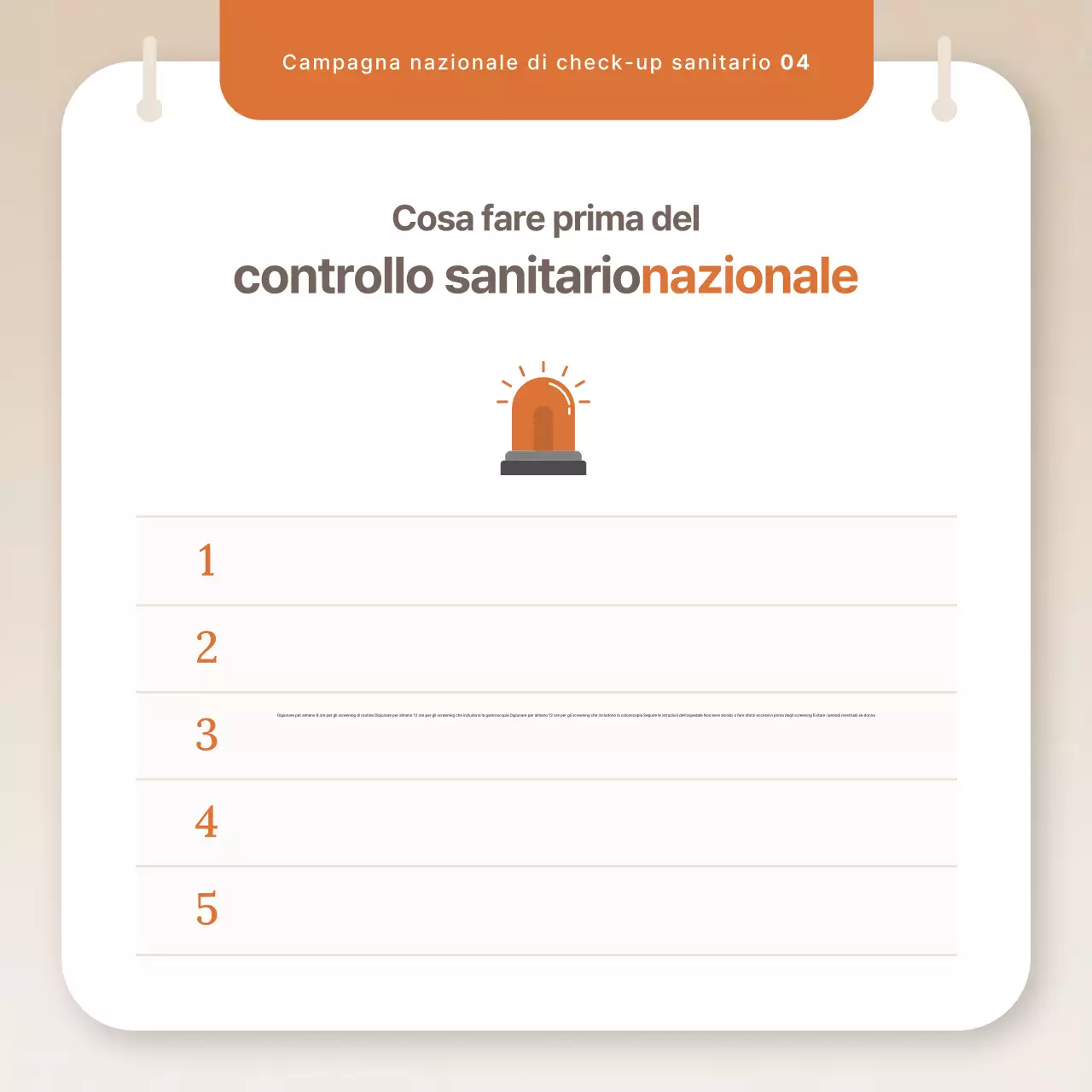 Campagna Beige Simple Health Check