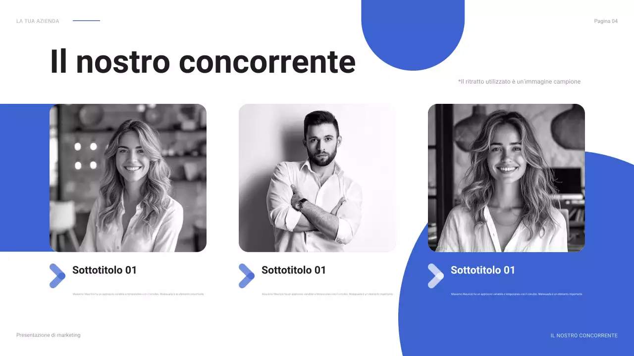 rapporto blu moderno sui social media