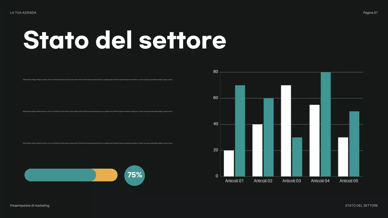 presentazione del bilancio moderno in verde acqua