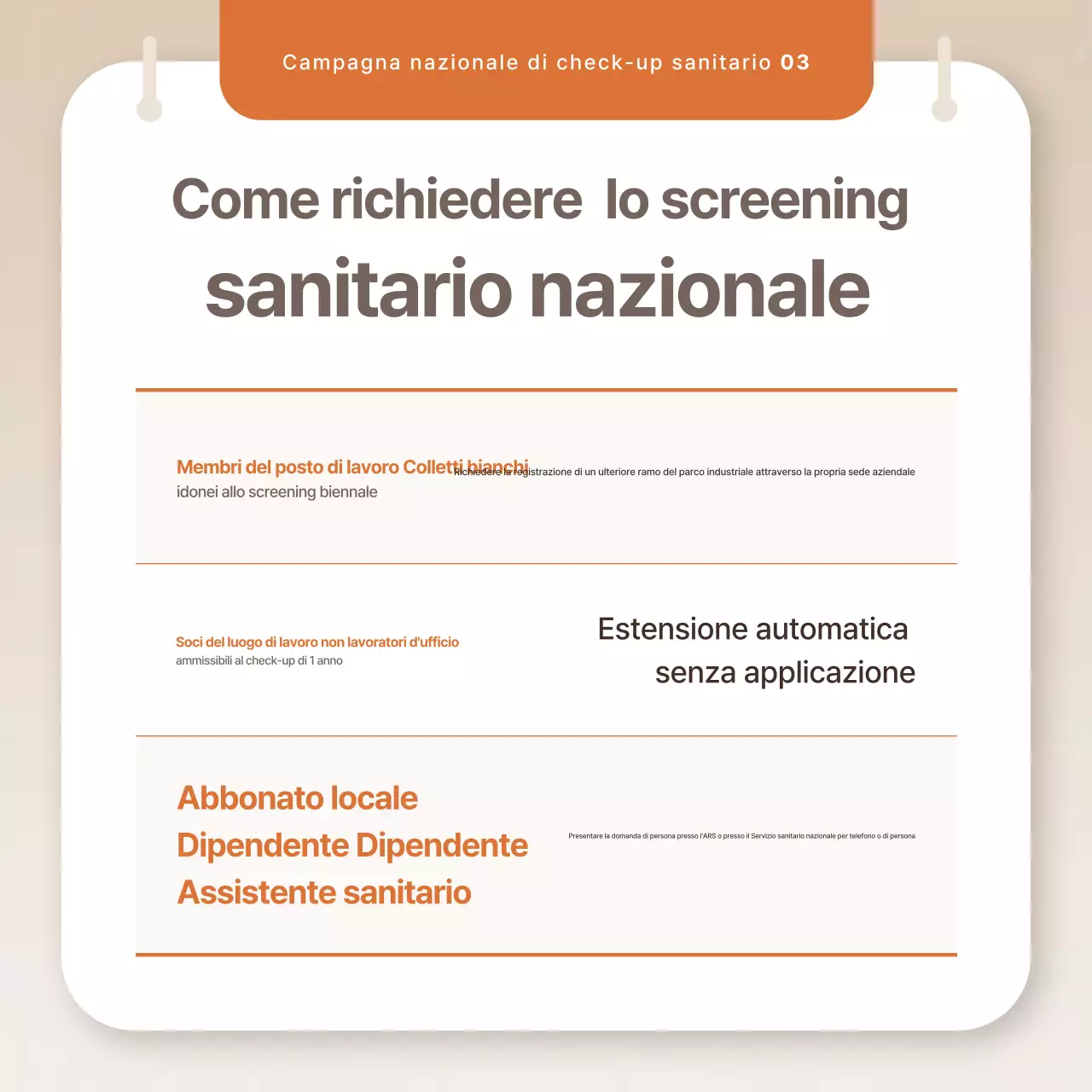 Campagna Beige Simple Health Check