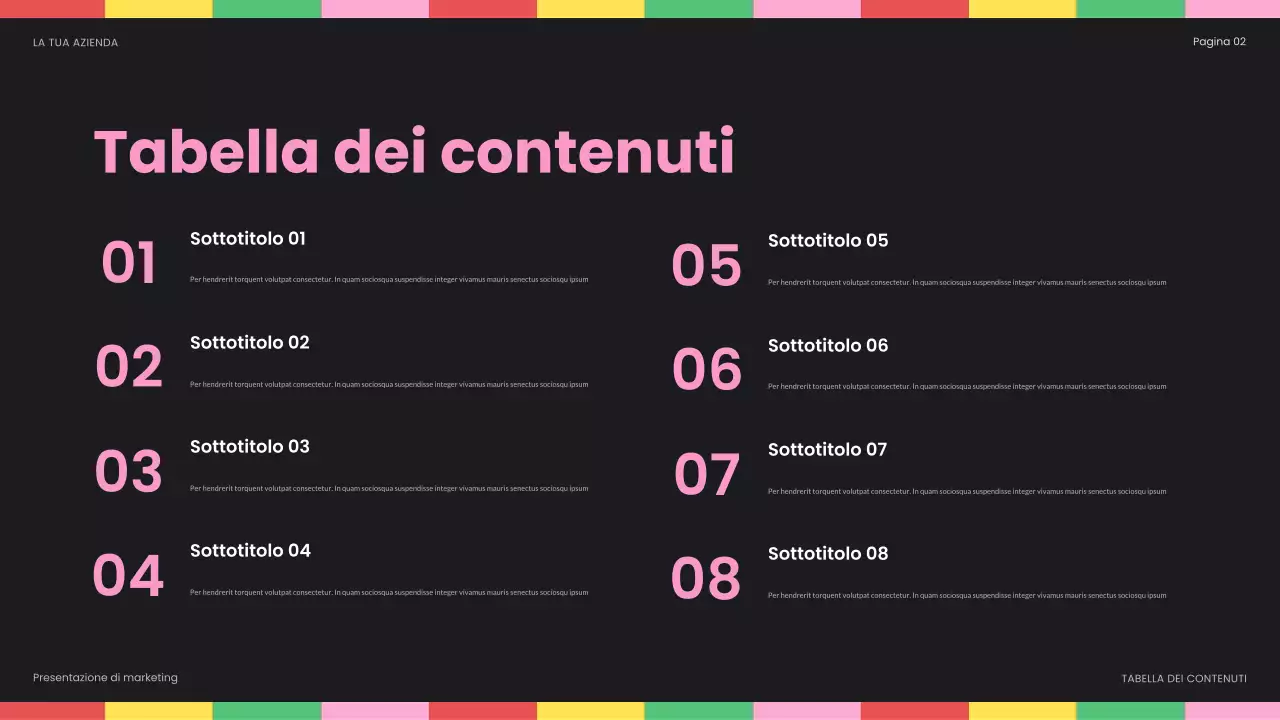 rapporto sui social media di rainbow bold