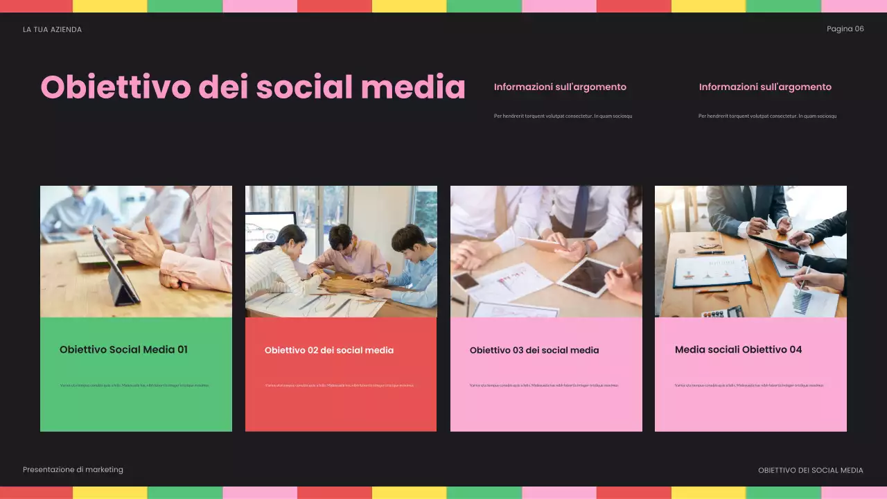 rapporto sui social media di rainbow bold