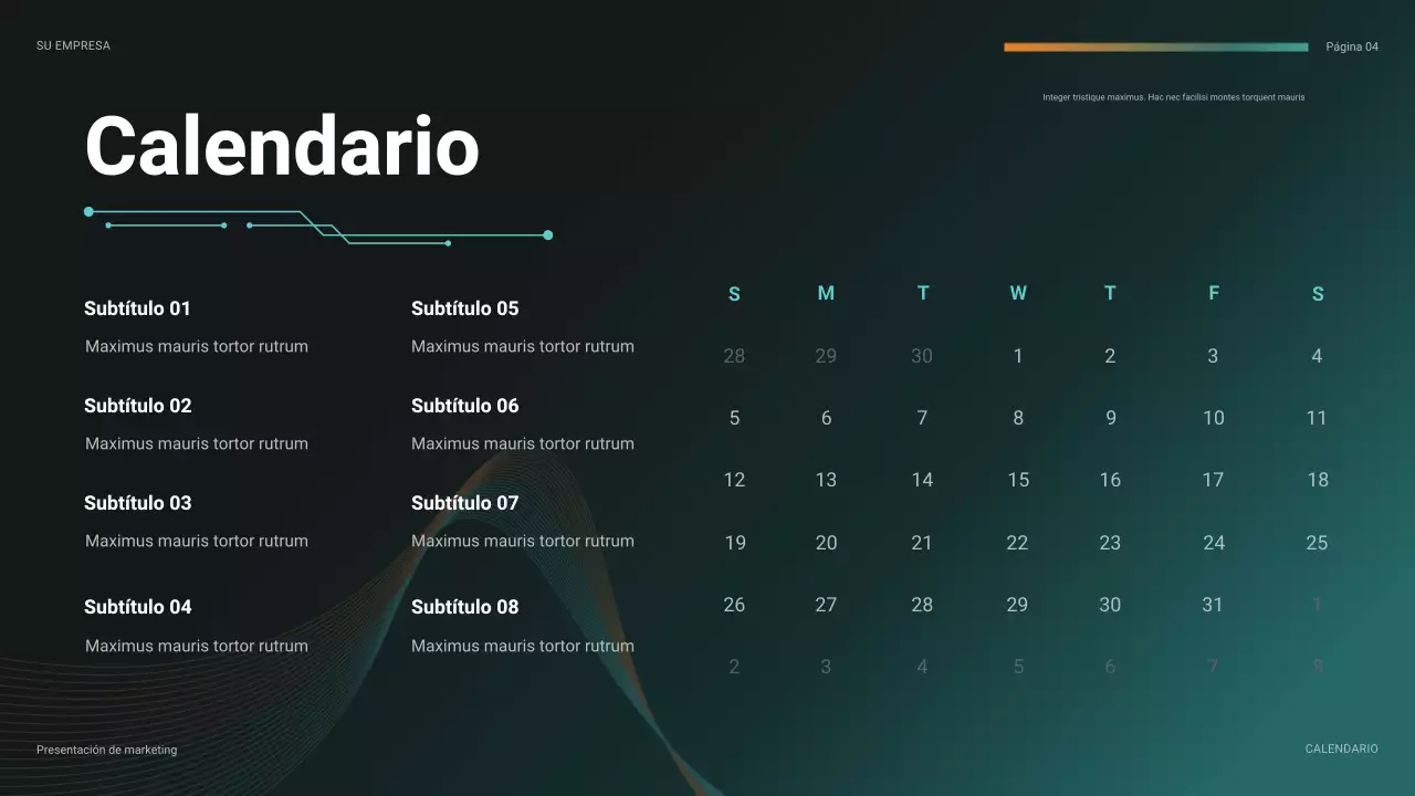 presentación futurista de finanzas