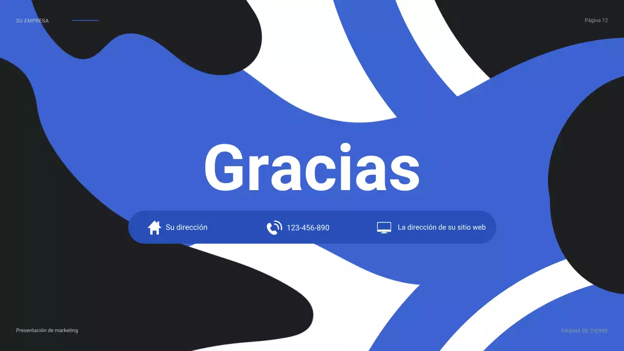 blue modern social media report