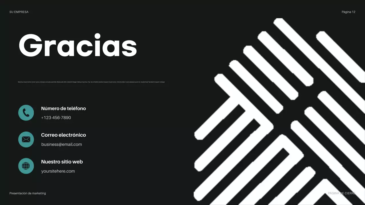 presentación del presupuesto teal modern