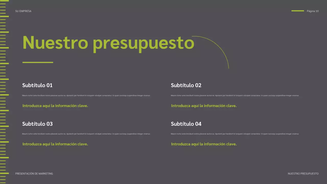 informe sobre las redes sociales de green modern
