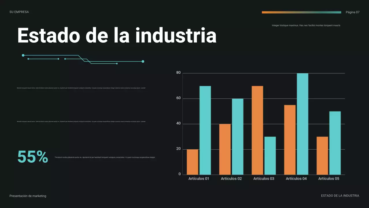 presentación futurista de finanzas