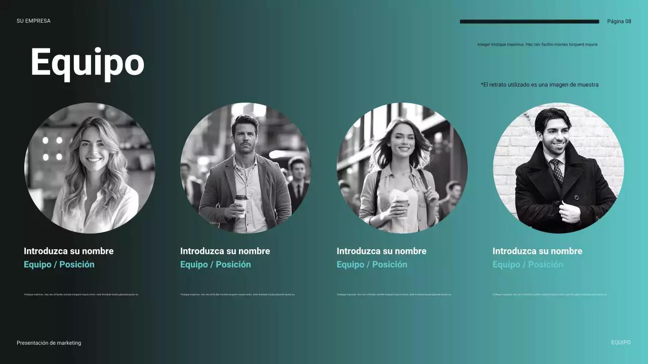 presentación futurista de finanzas