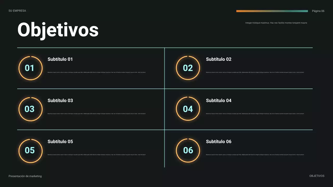 presentación futurista de finanzas