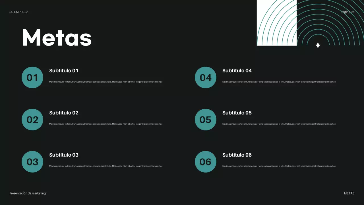 presentación del presupuesto teal modern