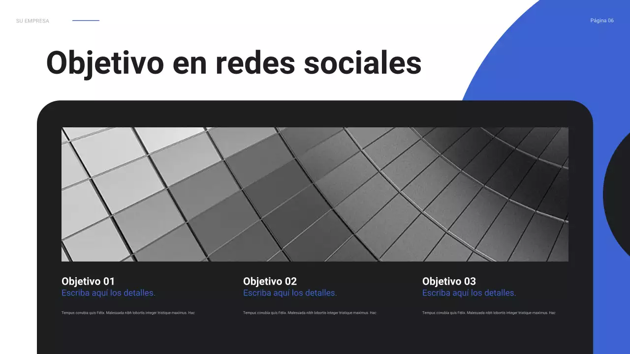 blue modern social media report