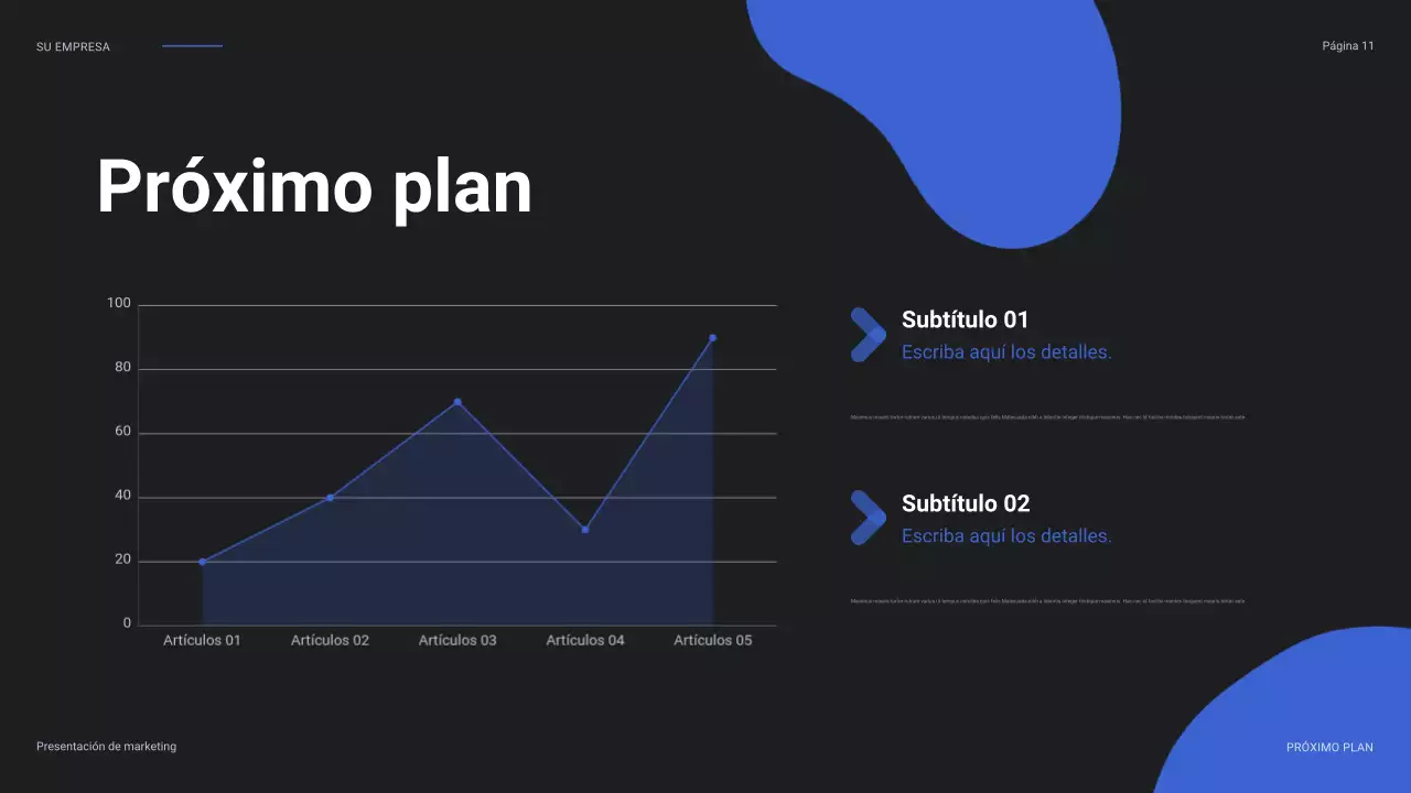 blue modern social media report