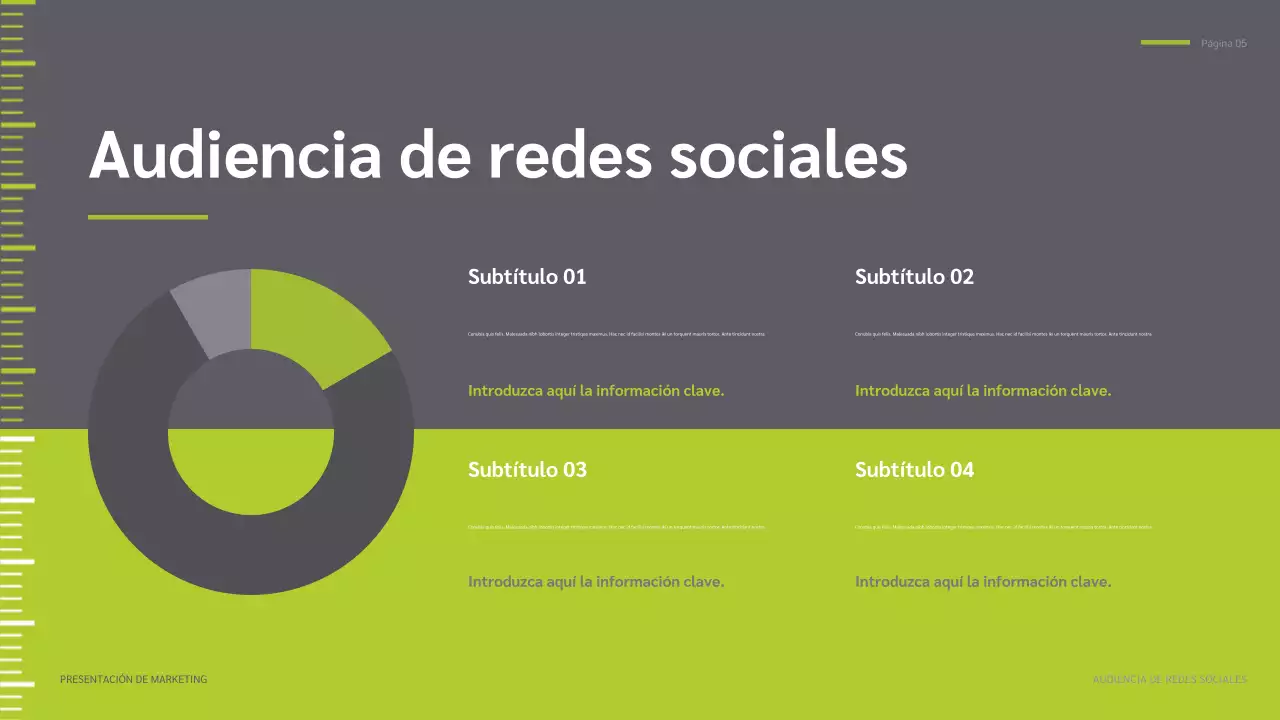 informe sobre las redes sociales de green modern